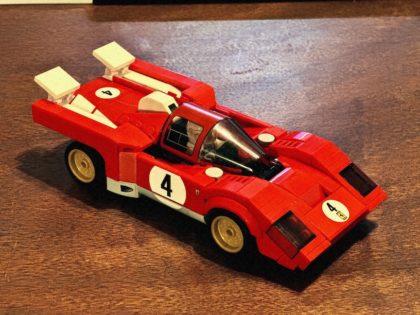 A Lego Ferrari. From my phone.
